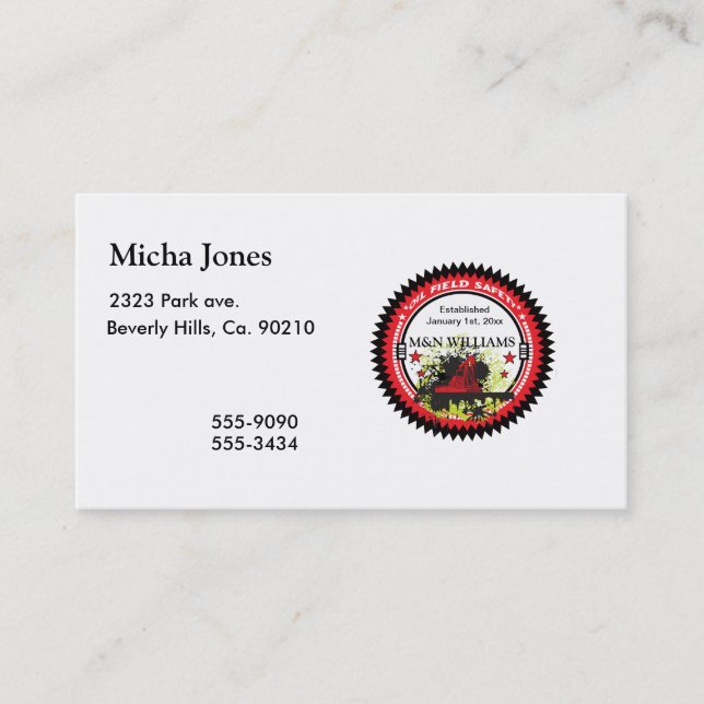 Personligen tillfogar din kända visitkort (Framsida)