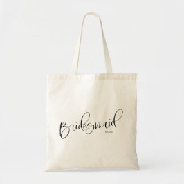 Personligen Tote Bag för Chic  i Bridesmaid Tygkasse