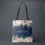 Personligen Tote Bag Tygkasse<br><div class="desc">Ge den här vackra personligen till väskan till dam som har stött er på den här resan! De kommer att kärlek tänka efter dig! Redigera enkelt namn och lägg till i din vagn!</div>