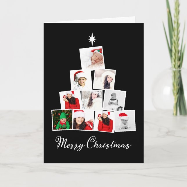 Personligen träd och Star Helgkort (Framsida)