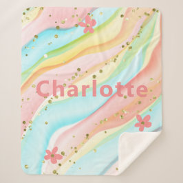 Personligen trendig Modern Girly Glitter Blommigt 