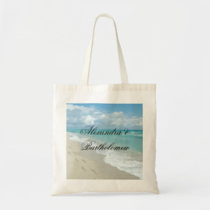 Personligen Tropical Beach Scene  Keepsaké Tygkasse