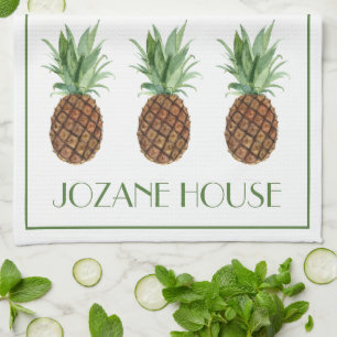 Personligen Tropiska ananas Kökshandduk