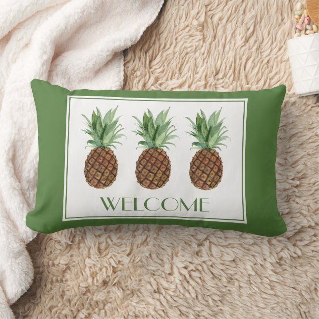 Personligen Tropiska ananas Lumbarkudde (Filt)