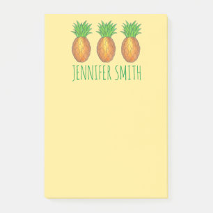Personligen Tropiskt anananas ananas efter det att Post-it Block