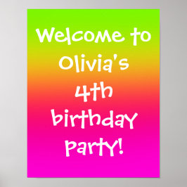 Personligen Tutti Frutti Gradient Poster