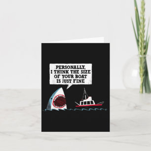 Personligen tycker jag att storleken på din båt är kort