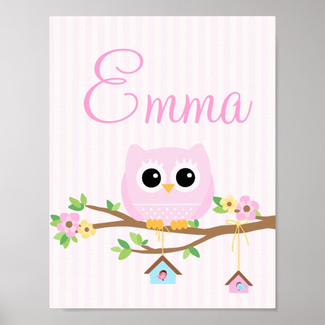 personligen uggla Flicka poster (Framsidan)