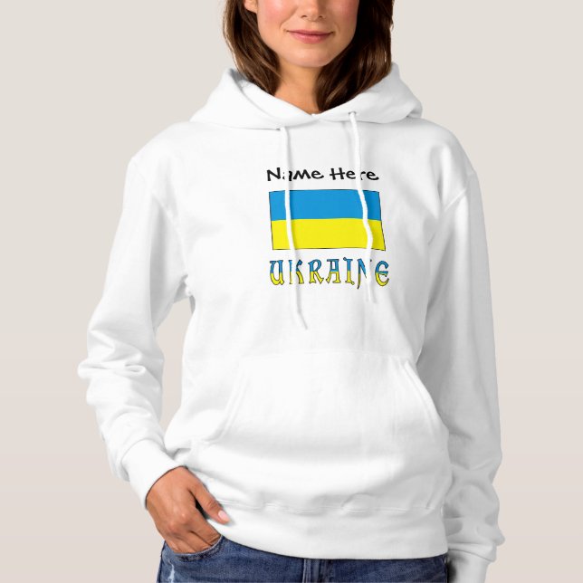 Personligen Ukraina och Ukraina för Flagga T Shirt (Framsida)