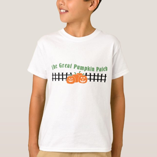 Personligen Underbar Pumpkin Patch Halloween T Shirt (Framsida)