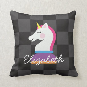 Personligen Unicorn Knight Chess Kudde