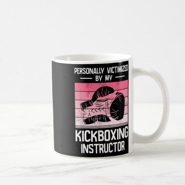 Personligen utsatt av min kickboxningsinstruktör kaffemugg (Höger)