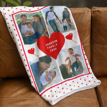 Personligen Valentine Heart i Photo Collage Family