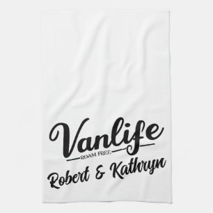 personligen "VanLife" Kökshandduk