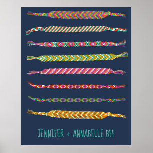 Personligen vänskap Bracelets Illustrations Poster
