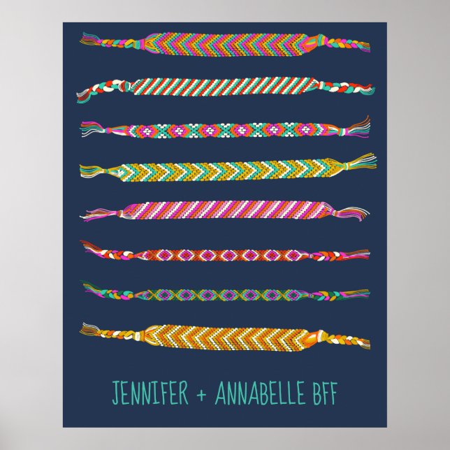 Personligen vänskap Bracelets Illustrations Poster (Framsidan)