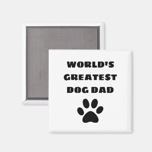 Personligen världsmästare Hund Pappa Anpassningsba Magnet