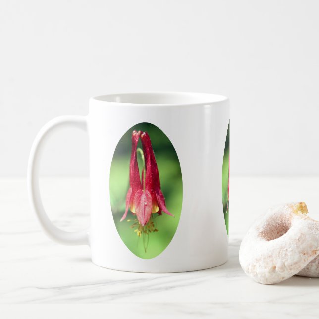Personligen vild, kolumbine Flower Kaffemugg (Med munk)