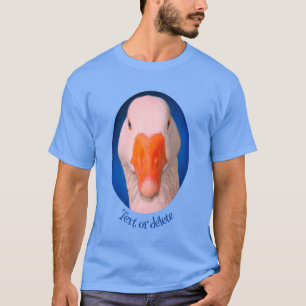 Personligen Vita gäss Ansikte-lantdjur T Shirt