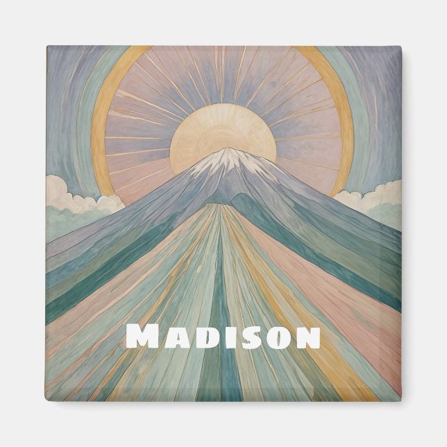 Personligen Volcanic Sergranat Magnet (Framsidan)