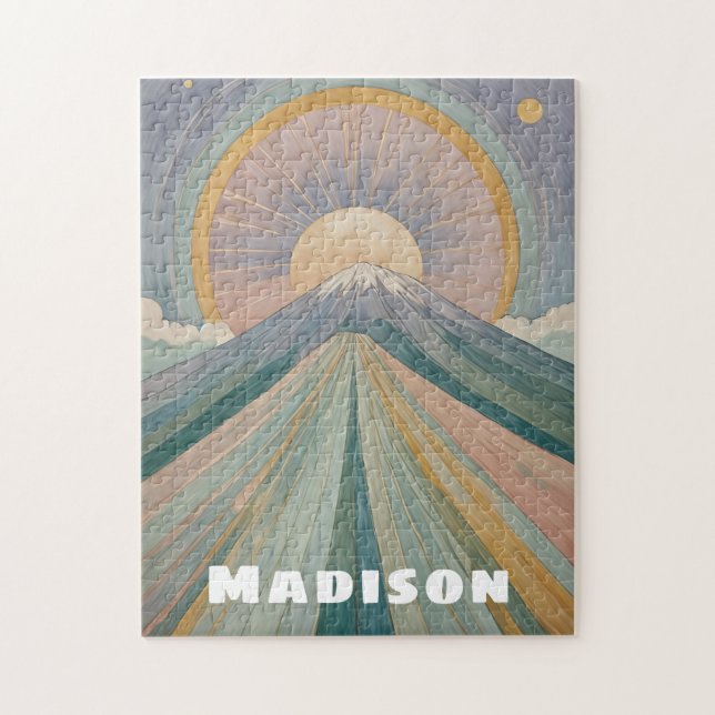 Personligen Volcanic Sergranat Pussel (Vertikal)