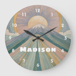 Personligen Volcanic Sergranat Stor Klocka