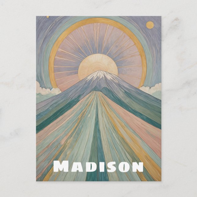 Personligen Volcanic Sergranat Vykort (Framsida)