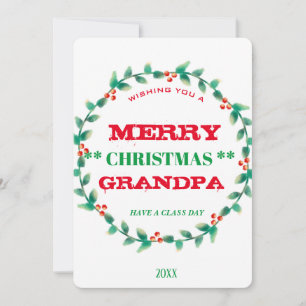 Personligen WandeGod jul Grandpa Julkort