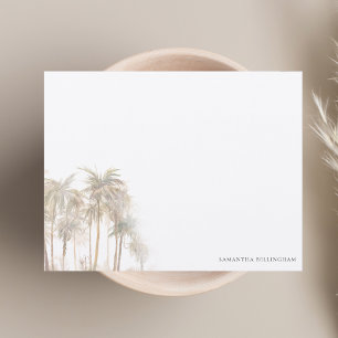 Personligen Watercolor Handflatan Träd Anteckningskort