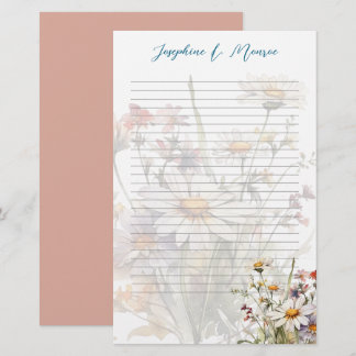 Personligen Wildblommor Skriv papper lindat