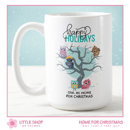 Personligen Winter Uggla jul Kaffemugg