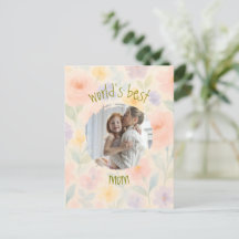 Personligen World's Best Mamma' Blommigt Card