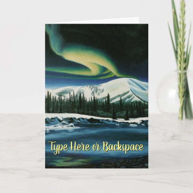 Personligen Yukon Ligcape Art Cards Kort (Framsida)