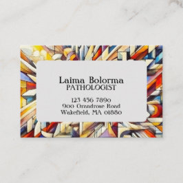 Personligens abstrakt tidsbeställning kort