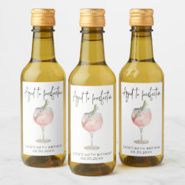Personligens Åldras till Perfection Mini Vinetikett