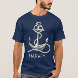 Personligens ankarplats nautisk t-shirt