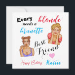 Personligens anpassade namn Best Friend Birthday C Julkort<br><div class="desc">Det här kortet är perfekten för att visa din bästa vän hur mycket du bryr dig på deras speciella dag. Kortet har en vacker och unik utformning med möjlighet att anpassa det med din bästa väns namn. På så sätt ser du till att din bästa vän får ett enkelt födelsedagskort...</div>