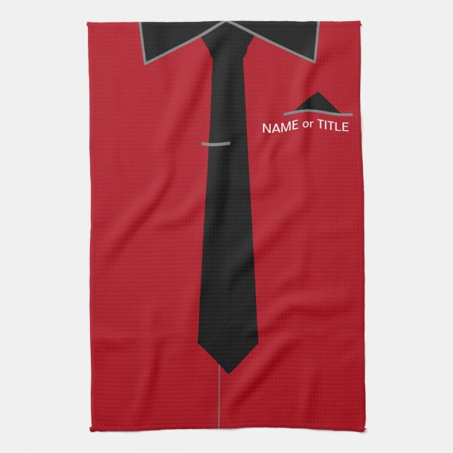 Personligens anpassade namn Business Kitchen Towel Kökshandduk (Vertikal)