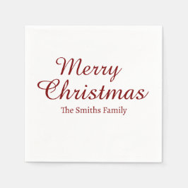 Personligens anpassade namn Modern God jul Pappersservett