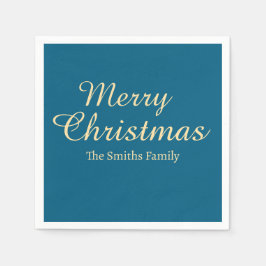 Personligens anpassade namn Modern God jul Pappersservett