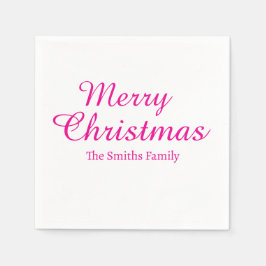 Personligens anpassade namn Modern God jul Pappersservett