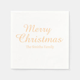 Personligens anpassade namn Modern God jul Pappersservett