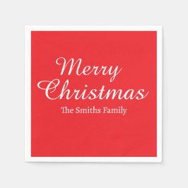 Personligens anpassade namn Modern God jul Pappersservett