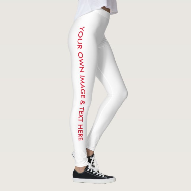 Personligens Anpassningsbar din egen fotobild Leggings (Höger)