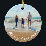 Personligens Anpassningsbar Din fotojulprydnad Julgransprydnad Keramik<br><div class="desc">Anpassningsbar Fotojulsprydnader - Din egen design med familjen - God jul - Personlig Familj / Vänner eller Prydnadsgåva från personlig jul - Lägg till foto / eller text - Ändra storlek och flytta eller ta bort och lägg till inslag / text med anpassning verktyg! Välj/lägg till ditt favoritteckensnitt/text färg !...</div>