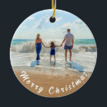 Personligens Anpassningsbar Din fotojulprydnad Julgransprydnad Keramik<br><div class="desc">Anpassningsbar Fotojulsprydnader - Din egen design med familjen - God jul - Personlig Familj / Vänner eller Prydnadsgåva från personlig jul - Lägg till foto / eller text - Ändra storlek och flytta eller ta bort och lägg till inslag / text med anpassning verktyg! Välj/lägg till ditt favoritteckensnitt/text färg !...</div>