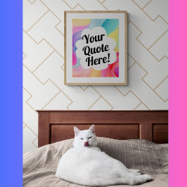 Personligens anpassningsbar gör din egen konst poster
