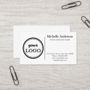 Personligens Anpassningsbar logotyp modern minimal Visitkort