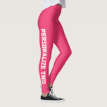 Personligens Anpassningsbar Made Leggings<br><div class="desc">Enkel att anpassa Anpassningsbar Made-dokument från Ricaso - lägg till egen text - ändra bakgrunden till färg och färg och teckensnittet genom att klicka på anpassa</div>