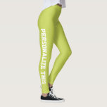 Personligens Anpassningsbar Made Leggings<br><div class="desc">Enkel att anpassa Anpassningsbar Made-skrivningar från Ricaso - lägg till egen text - ändra bakgrunden till färg och färg och teckensnittet genom att klicka på Anpassa</div>